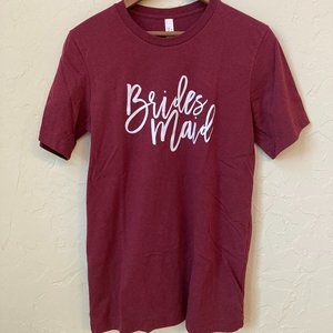 Burgundy Bridesmaid T-shirt